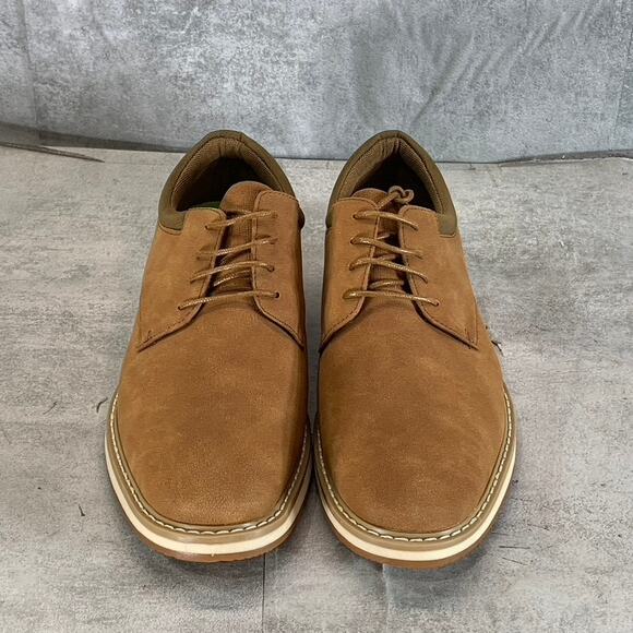 VANCE CO. Men\'s Tan Faux Leather Hodges Lace-Up Plain-Toe Derby SZ 8.5 main image 5